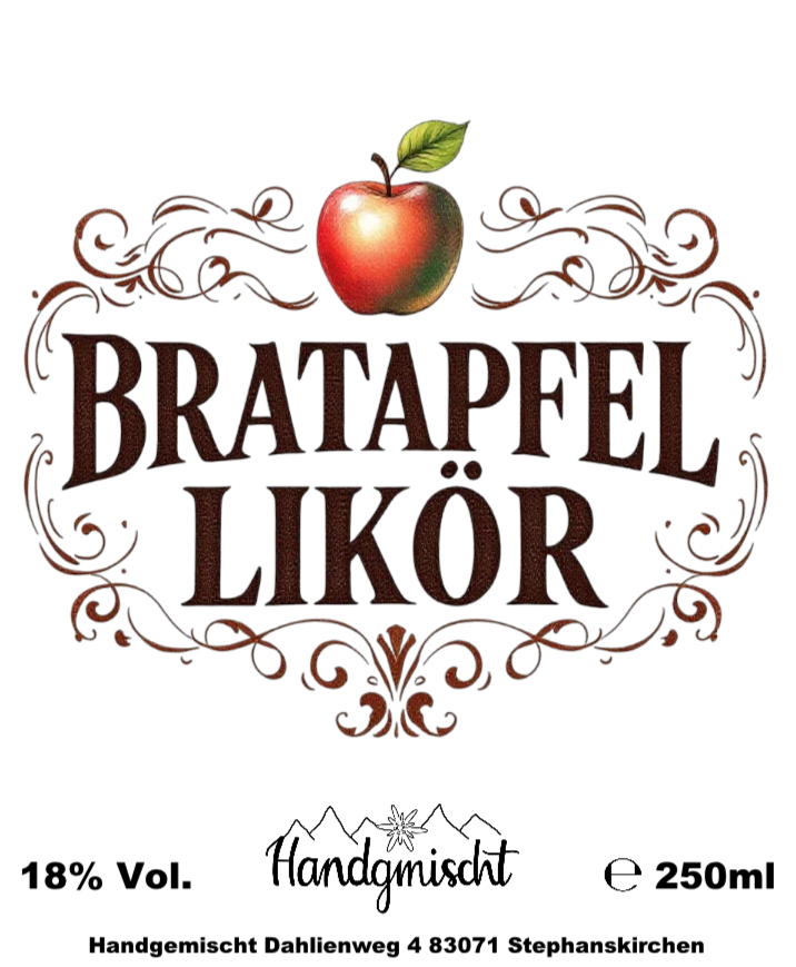 Bratapfel Likör 18% vol