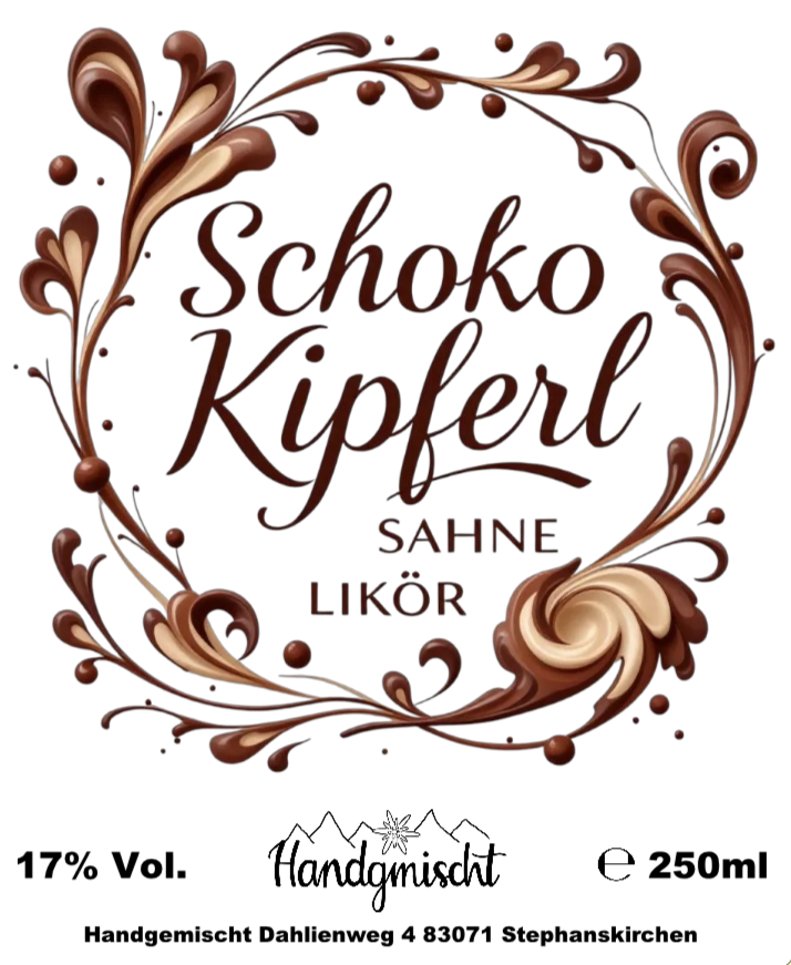 Schoko Kipferl Likör 17% vol